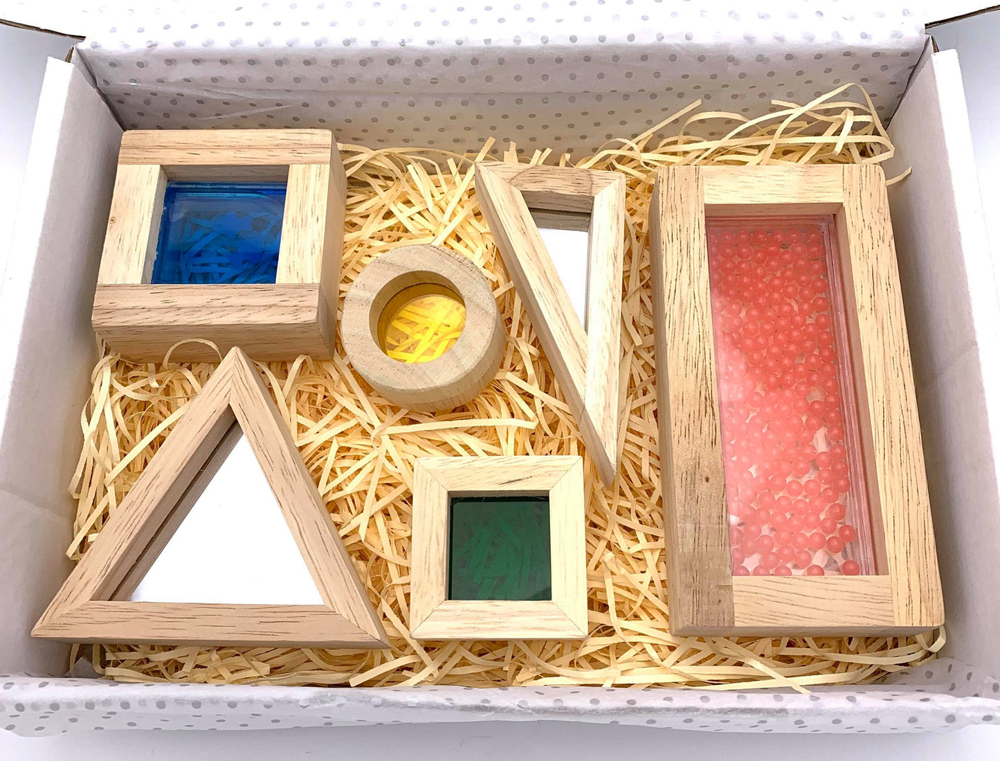 Sensory Baby Play Handmade Wooden Blocks Child Development Gift Christmas Baby