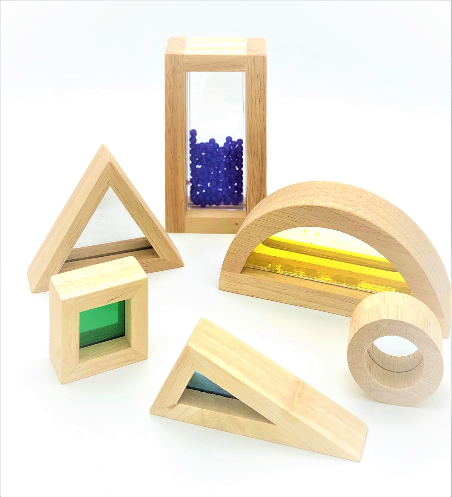 Sensory Baby Play Handmade Wooden Blocks Child Development Gift Christmas Baby