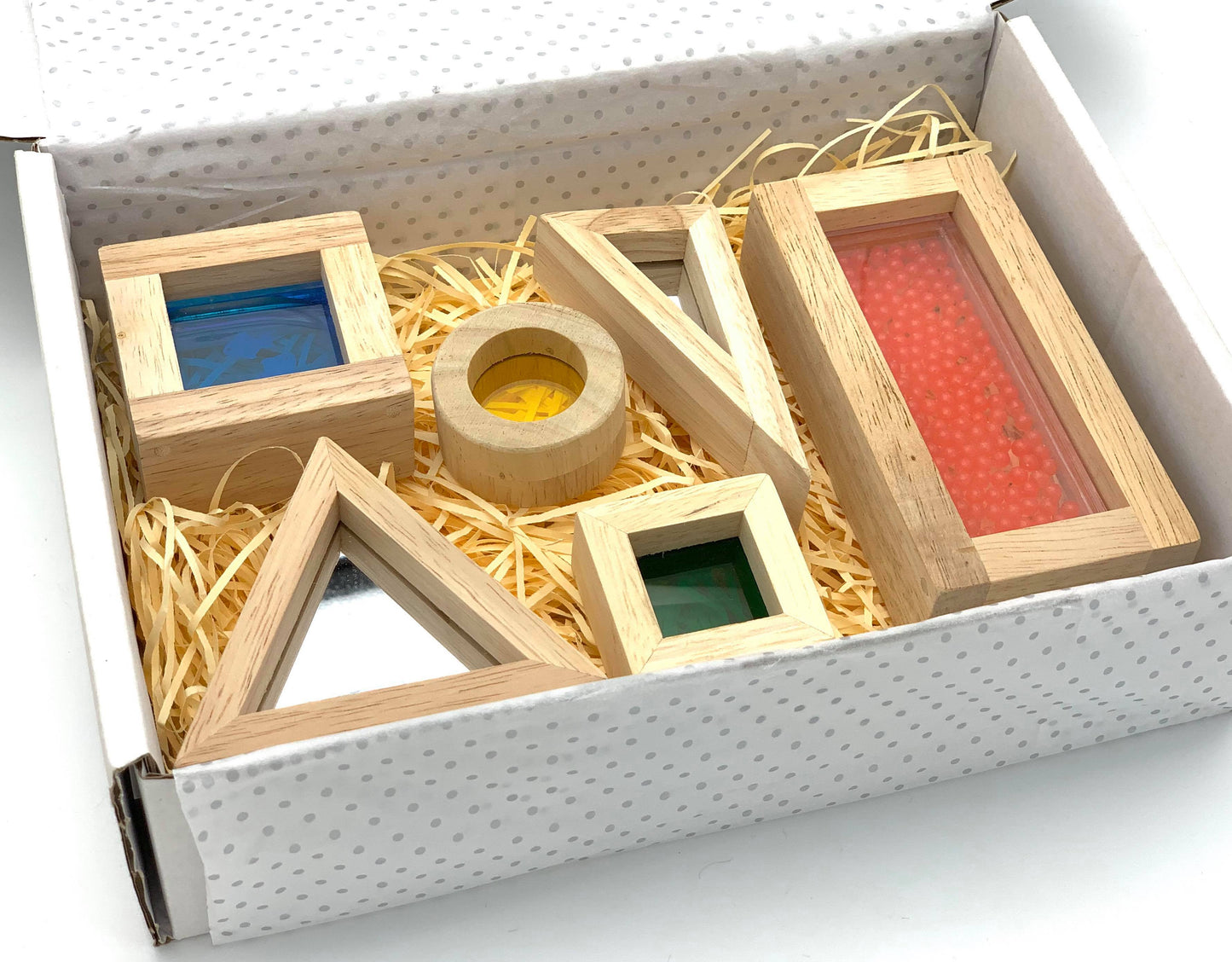 Sensory Baby Play Handmade Wooden Blocks Child Development Gift Christmas Baby