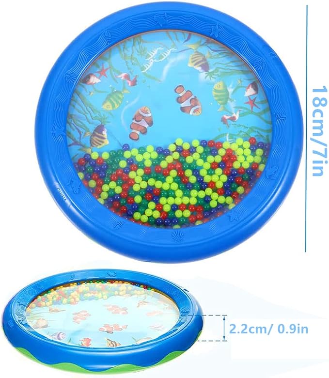 Musical Sensory Fish Beaded Wave Drum Child Development Education Toy Under the Sea