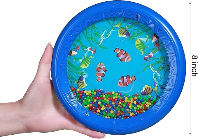 Musical Sensory Fish Beaded Wave Drum Child Development Education Toy Under the Sea