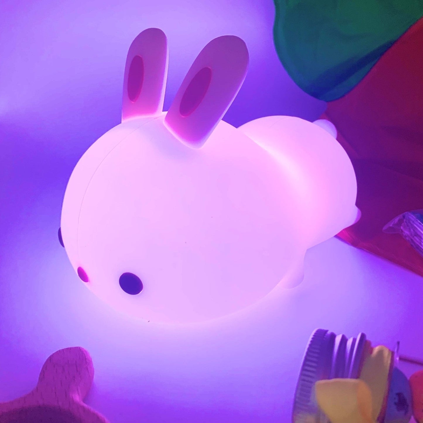 Bunny Rabbit Baby Night Light Colour Changing Rechargeable Gift Night Feed