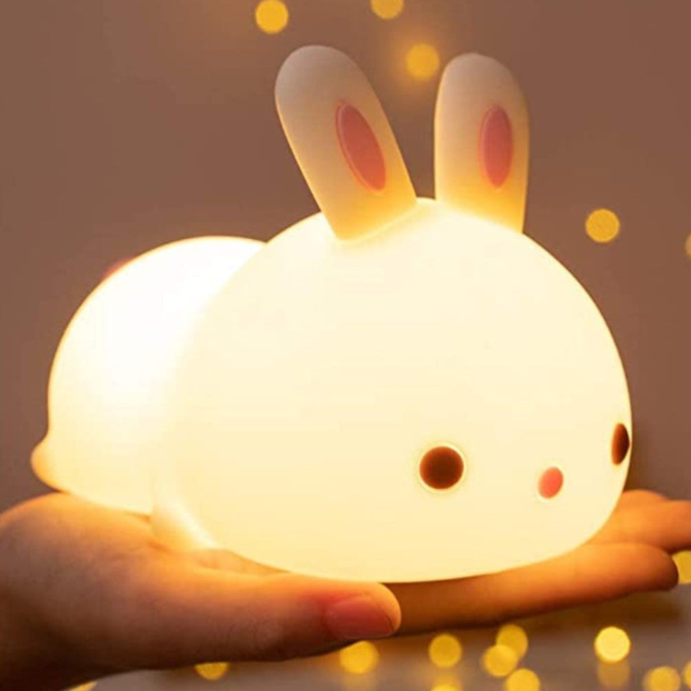 Bunny Rabbit Baby Night Light Colour Changing Rechargeable Gift Night Feed