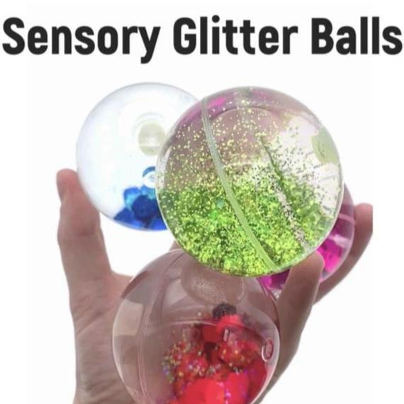 Sensory Glitter Ball Baby Child Development Play