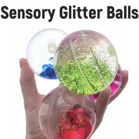 Sensory Glitter Ball Baby Child Development Play