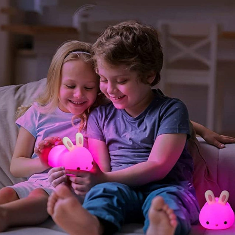 Bunny Rabbit Baby Night Light Colour Changing Rechargeable Gift Night Feed