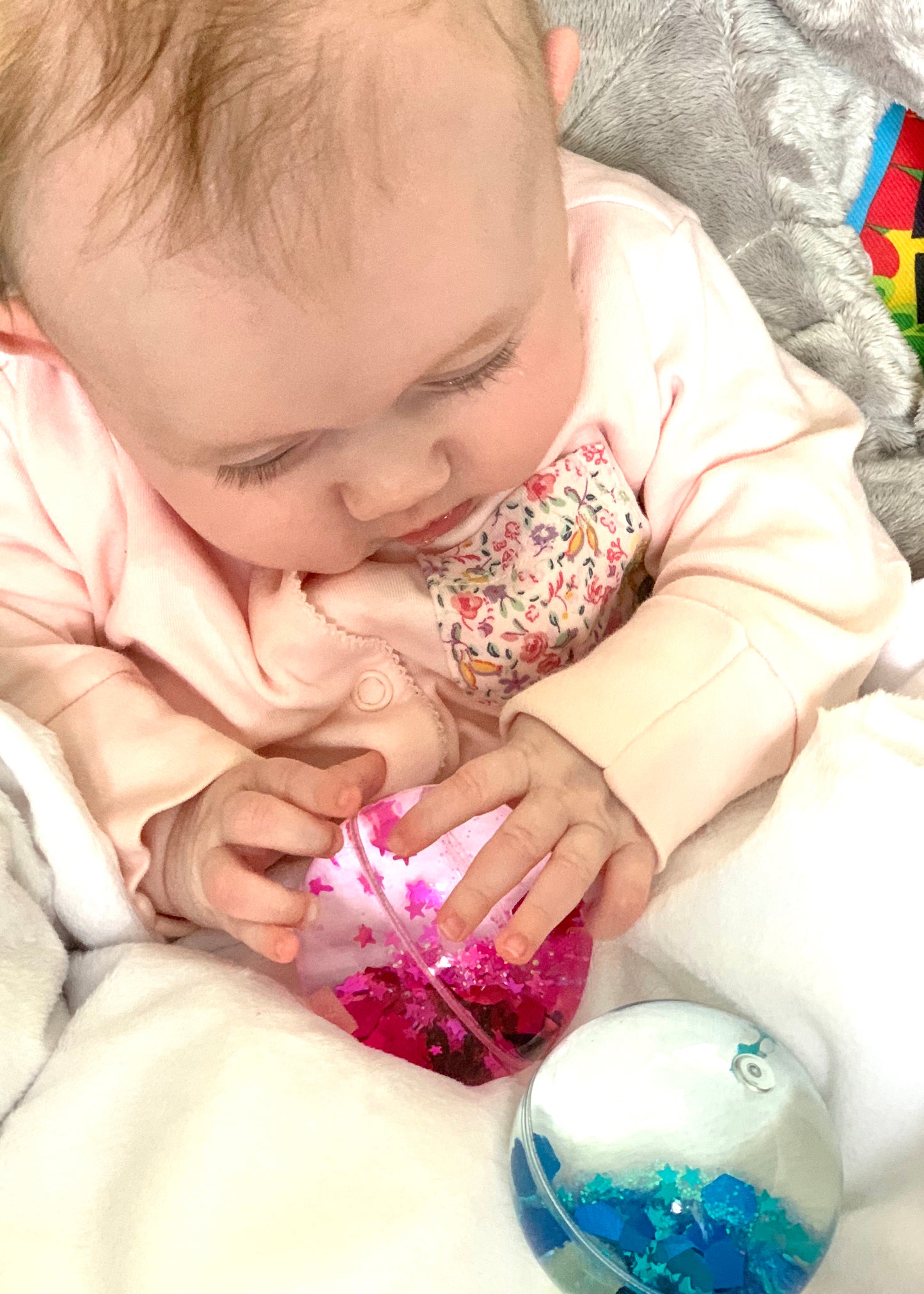 Sensory Glitter Ball Baby Child Development Play