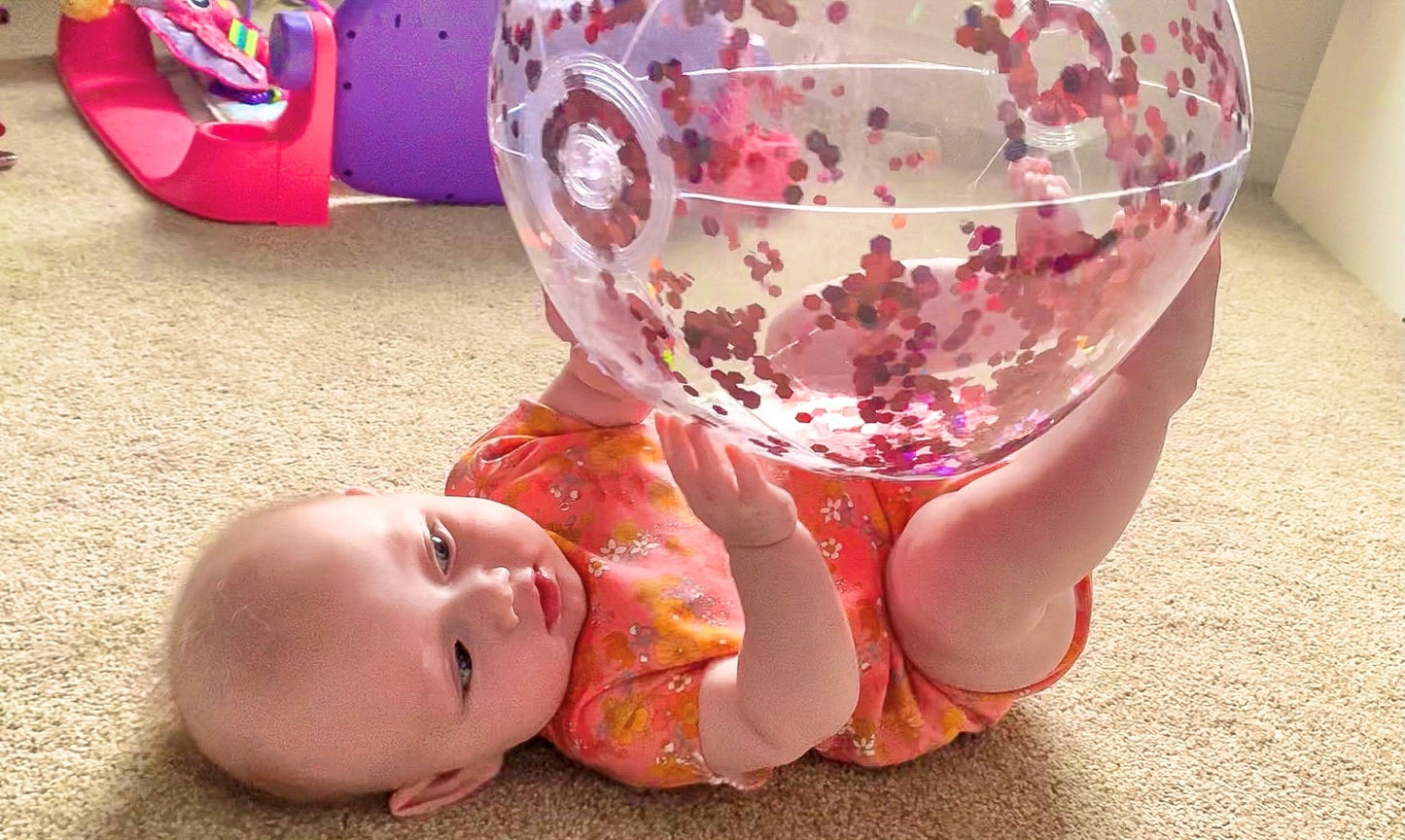 Air Light Sensory Confetti Ball  Child Development Play Gift Water Baby Toddler Education