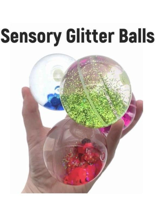 Sensory Glitter Ball Baby Child Development Play